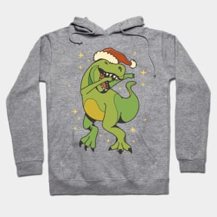 Christmas T Rex Dab P Hoodie